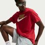 Nike M Nk Club Flow Short - lt smoke grey/university red
