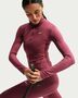 Nike W Nk One Df Fz Fitted Jacke - pink smoke/white