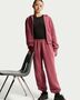 Nike G Nsw Studio Flc Loose Pnt Lbr - pink smoke/white