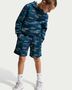 Nike K Nsw Club Flc Ft Short Aop - bright spruce/midnight navy