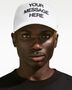 Nike U Nk Rise Cap S Cb Aframe Strt - white/black/safety orange