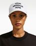 Nike U Nk Rise Cap S Cb Aframe Strt - white/black/safety orange