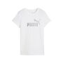 Puma ESS METALLIC No. 1 Logo Tee - PUMA White-metallic silver