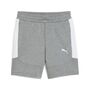 Puma teamEVOSTRIPE Shorts Jr - Medium Gray Heather-PUMA Silver-PUMA White