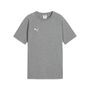 Puma teamEVOSTRIPE Tee Jr - Medium Gray Heather-PUMA Silver-PUMA White