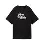 Puma GRAPHICS  Relaxed Varsity Tee - PUMA Black