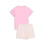 Puma MINICATS ESS Tee and Shorts Set INF - Pink Shimmer