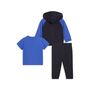 Puma MINICATS Tee, Hooded FZ and Pants Set TR INF - New Navy