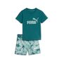 Puma MINICATS ESS TIE-DYE Tee and Shorts Set INF - Emerald Ice