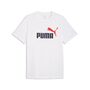 Puma ESS 2 COLOR No. 1 Logo Tee - PUMA White-red