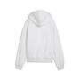 Puma ESS Short Oversized Full-Zip Hoodie FL - White Glow Heather