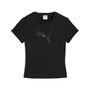 Puma DARE TO Slim Half Zip Warp Knit Graphic Tee - PUMA Black