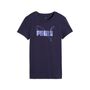 Puma ESS LOGO LAB Metallic Tee - Deep Plum