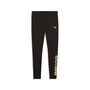 Puma ESS LOGO LAB Metallic Leggings - PUMA Black-PUMA Silver