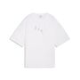 Puma ESS GRAPHICS LEO LUXE Bedazzled Oversized Tee - PUMA White
