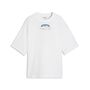 Puma GRAPHIC Oversized World Cup Tee B - PUMA White-Blue