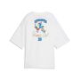 Puma GRAPHIC Oversized World Cup Tee B - PUMA White-Blue