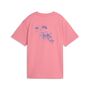 Puma ESS NATURE 2.0 Relaxed Graphic Tee G - Wild Pink
