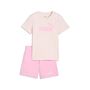 Puma ESS No.1 Logo Tee and Shorts Set PS - Jasmine Flower
