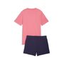Puma ESS No.1 Logo Tee and Shorts Set G - Wild Pink