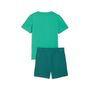 Puma ESS No.1 Logo Tee and Shorts Set PS - Vibrant Green