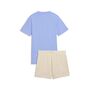 Puma ESS No.1 Logo Tee and Shorts Set G - Intense Lavender
