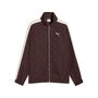 Puma T7 Jacquarded Woven Relaxed Track Jacket - Chocolate Brown