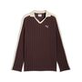 Puma T7 Relaxed Long Sleeve Polo - Chocolate Brown