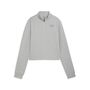 Puma W PUMA x HYROX CLOUDSPUN 1/4 ZIP - Light Gray Heather