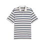 Puma Cloudspun Stripe Polo - Warm White-Dark Indigo