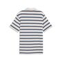 Puma Cloudspun Stripe Polo - Warm White-Dark Indigo