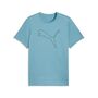 Puma M TAD ESSENTIAL HEATHER CAT TEE (CF large cat) - Baltic Sea Blue Heather