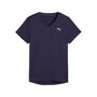Puma W TAD ESSENTIAL VNECK Tee - Deep Plum