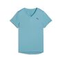 Puma W TAD ESSENTIAL VNECK Tee - Baltic Sea Blue