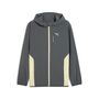 Puma M PWRTRAIN STRETCH WOVEN JACKET - Galactic Gray-Apple Spritz