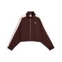 Puma T7 Jacquarded Woven Relaxed Track Jacket - Chocolate Brown