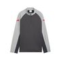 Puma IndividualLIGA 1/4 Zip Top Jr - Dusky Gray-PUMA Red-Gray Echo