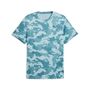 Puma M TAD ESSENTIALS AOP TEE - Baltic Sea Blue
