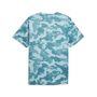 Puma M TAD ESSENTIALS AOP TEE - Baltic Sea Blue