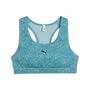 Puma 4KEEPS BRA - PADDED - PEBBLE PRINT - Baltic Sea Blue