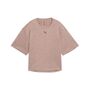 Puma W CLOUDSPUN RELAXED TEE - Sandstone Heather