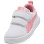 Puma Courtflex V3 Dotty V PS - PUMA White-Pinkscape-Silver Mist