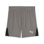 Puma teamLIGA26 Shorts Jr - Flat Medium Gray-PUMA White-PUMA Black