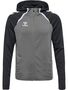 Hummel hmlLEAD 2.0 ZIP HOODIE - STEEL GRAY/ASPHALT