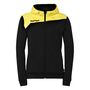 Kempa Athletics 29 Kapuzenjacke Damen - schwarz/limonengelb