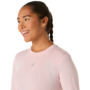Asics Road Seamless Ls Top - morganite/dusty red