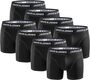 JACK & JONES Herren Unterhosen-Pack Trunks 8er Pack 12259926, Black/Mix 1 