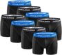 JACK & JONES Herren Unterhosen-Pack Trunks 8er Pack 12259926, Black/Mix 2 