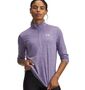 Under Armour Tech 1/2 Zip- Twist - purple luxe