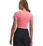Under Armour Ua Rival Rib Baby Tee - bittersweet pink